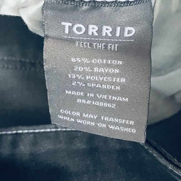 Torrid Jeans Plus Size 18 Gray Crop Jegging Cuffed Beach Casual Classic - Picture 7 of 8